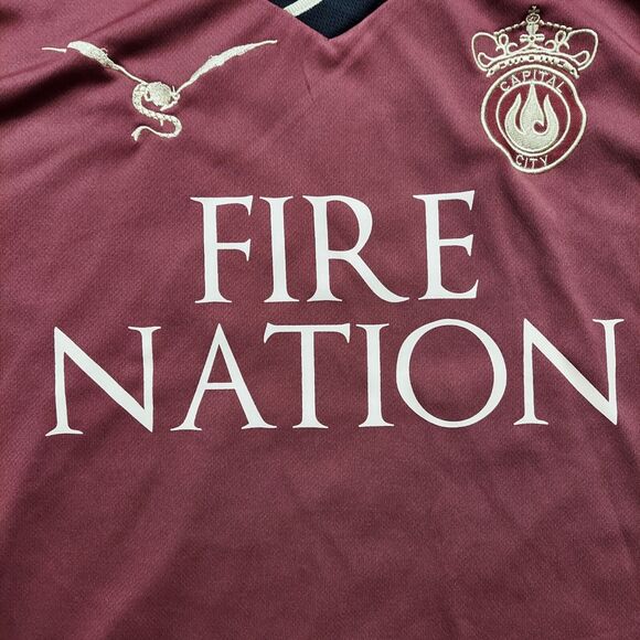 Avatar Last Airbender Fire Nation Zuko #1 Soccer Jersey Box Lunch Nickelodeon 2X - Picture 2 of 6